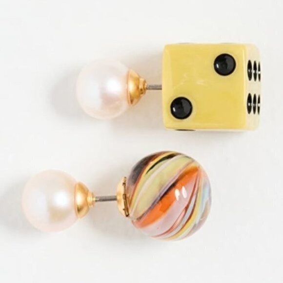TORY BURCH Kira Lucky Double Stud Earrings - Picture 1 of 6